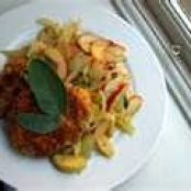 Roast Chicken with Apples & Onions