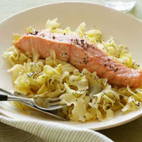 Salmon with Noodles
