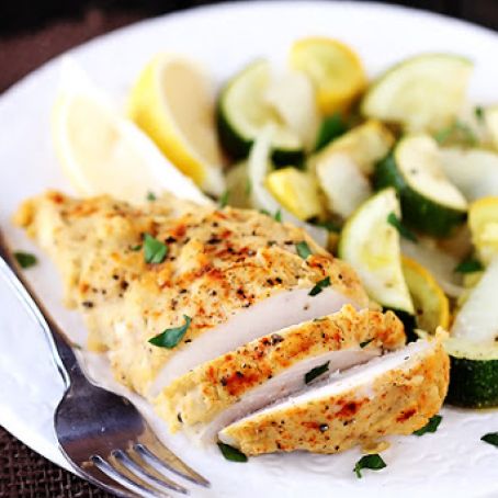 Hummus-Crusted Chicken