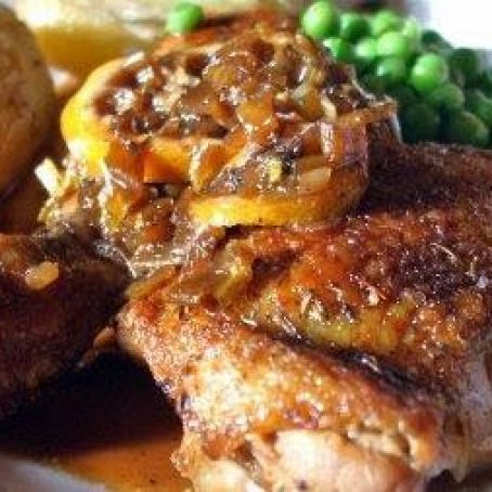 Sticky lemon chicken