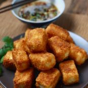Fried Tofu with Sesame-Soy Dipping Sauce