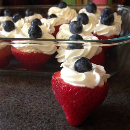Cream Cheese Filled Strawberries