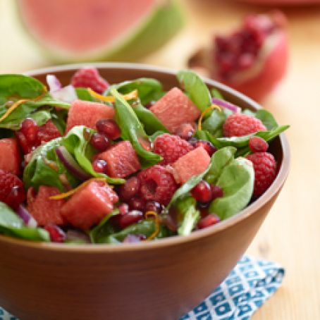 Watermelon Pomegranate Toss Salad