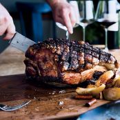 Slow-Cooked Pork Shoulder with Roasted Apples