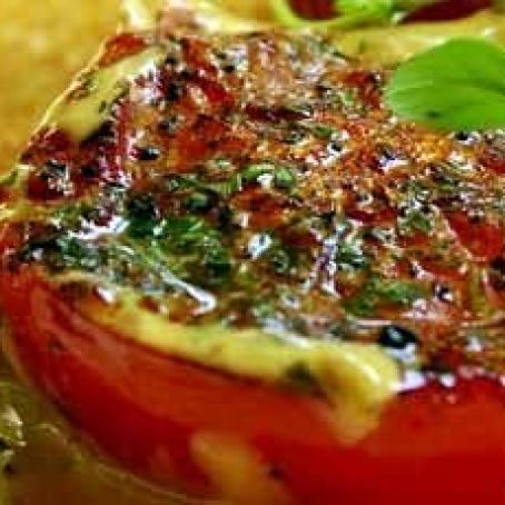 Buckwheat Crepes with Thyme Cream Tomatoes