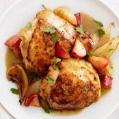 Honey-Mustard Chicken and Apples