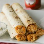 Baked Buffalo Chicken Taquitos