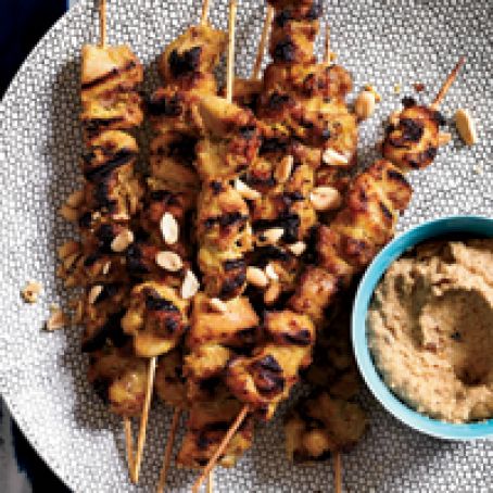 Chicken Satay with Peanut Sauce
