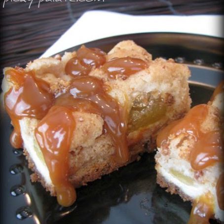Caramel Apple Cream Cheese Cookie Bars