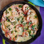 Lemon Cream Shrimp Scampi