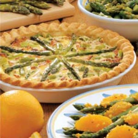 Asparagus Swiss Quiche Recipe