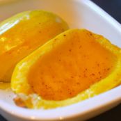 MICROWAVED SPAGHETTI SQUASH