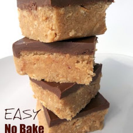 Easy No Bake Peanut Butter Bars Recipe