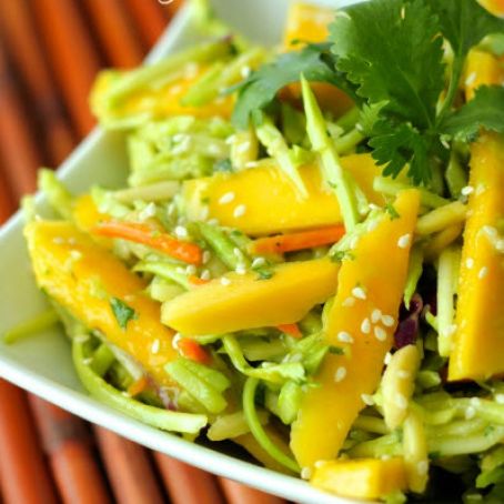 Fresh Mango Avocado Coleslaw