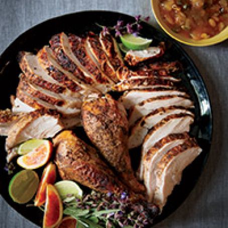 Moroccan-Spiced Turkey With Aromatic Pan Jus