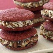 Red Velvet Sandwich Cookies