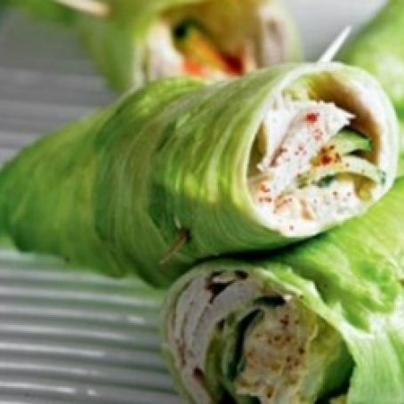 TACOS DE LECHUGA CON POLLO