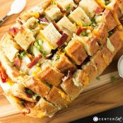 Bacon, Cheese and Ranch Pull Apart Bread