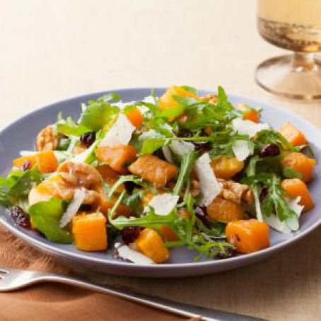 Roasted Butternut Squash Salad with Warm Cider Vinaigrette (Ina Garten)