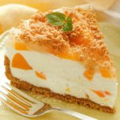 Peaches and cream torte