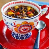 Black Bean-Pineapple Soup Stew Chili