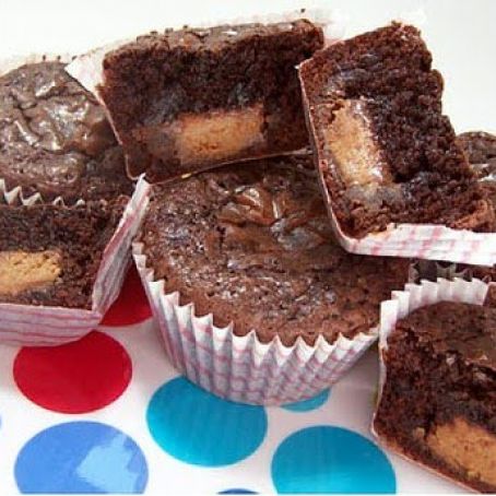 Peanut Butter Brownie Cupcakes