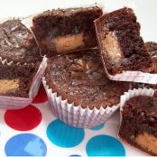 Peanut Butter Brownie Cupcakes