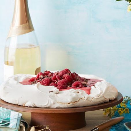 Raspberry Curd Pavlova Recipe