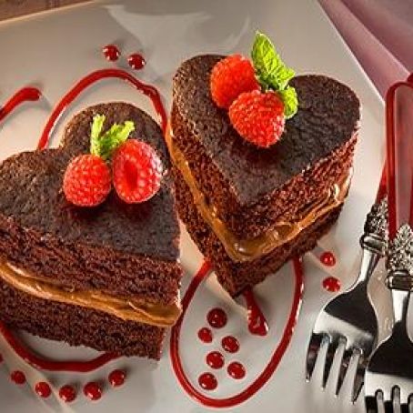 Chocolate Sweetheart Cakes for Two