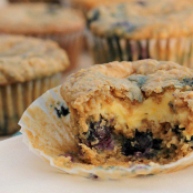 Oatmeal, blueberry cream muffin