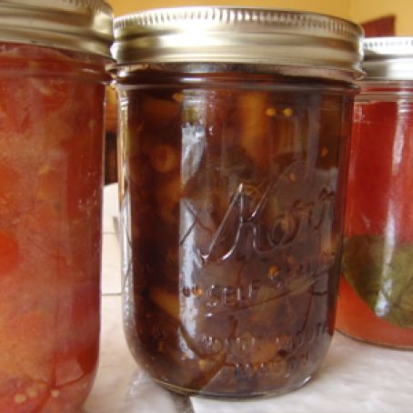 Preserved Tomatoes with Basil