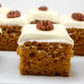 Pumpkin Bars with Cream Cheese Frosting