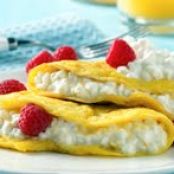 Omelet ,Open-Face Fruit and Cheese