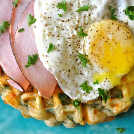 Savory Spinach & Cheese Waffles