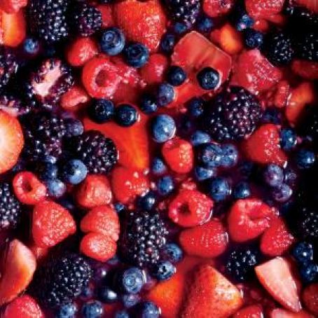 Berries-Gin and Maple Macerated Berries