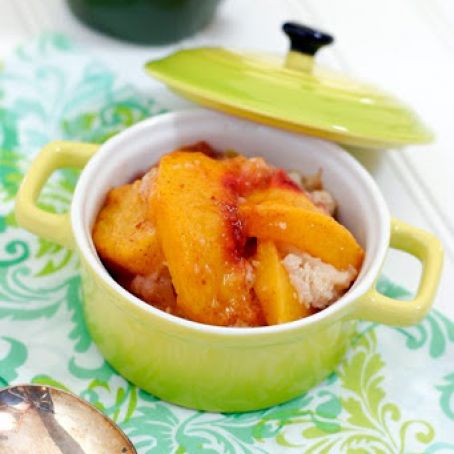 Individual Peach Cobblers