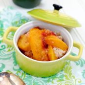 Individual Peach Cobblers
