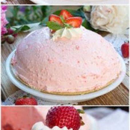 Strawberry Cheesecake Pie, No Bake
