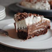 BROWNIE BOTTOM CHOCOLATE PUDDING PIE