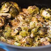 Slow Cooker Balsamic Brussels Sprouts