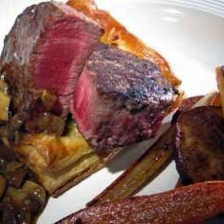 Leek Puffs with Roasted Vegetables