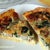 Spinach, Sausage & Mushroom Quiche with Polenta Crust – Trader Joe’s