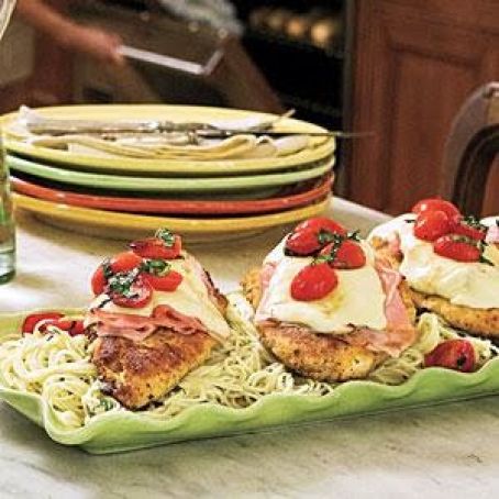 Pan-Fried Chicken-and-Ham Parmesan