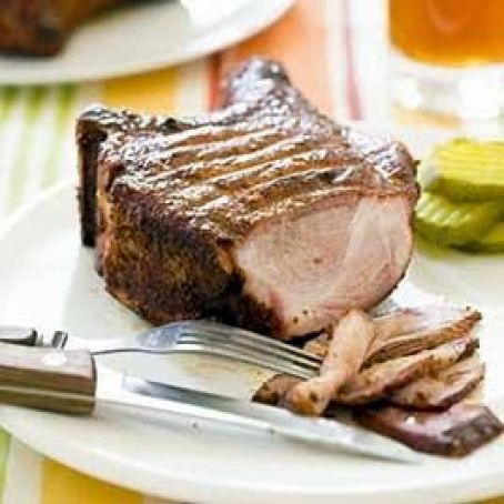 PERFECT SMOKED DOUBLE THICK PORK CHOPS