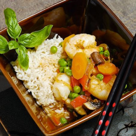 CAMARONES THAI AL CURRY