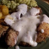 Chicken-Fried Steak Strips With Milk Gravy