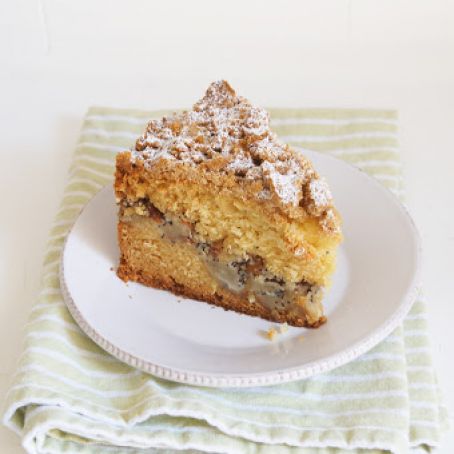Pear & Poppy Seed Coffee Cake