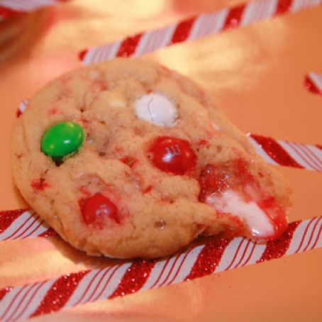 White Chocolate Mint M&M Cookies