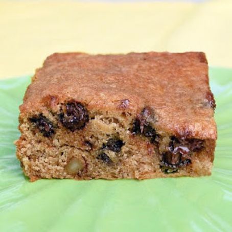 Banana chocolate-chip bars