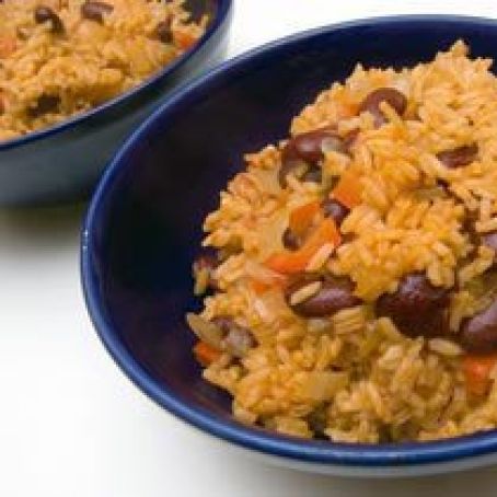 Yellow Rice and Pink Beans